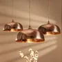 Ceiling lights - Handcrafted Hammered Solid Copper Dome Pendant Light - BELS & PEARL