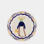 Everyday plates - HAND-PAINTED COMPORTA THE HARVESTER STONEWARE DESSERT PLATE - HOUSE OF CAPRICORN