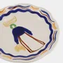 Everyday plates - HAND-PAINTED COMPORTA THE HARVESTER STONEWARE DESSERT PLATE - HOUSE OF CAPRICORN