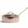 Casseroles - Casserole Artisanale en Cuivre Massif avec Couvercle - BELS & PEARL