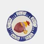 Everyday plates - HAND-PAINTED COMPORTA THE FARMER STONEWARE DESSERT PLATE - HOUSE OF CAPRICORN