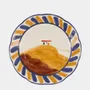 Everyday plates - HAND-PAINTED COMPORTA HOUSE STONEWARE DINNER PLATE - HOUSE OF CAPRICORN