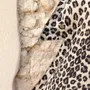 Coussins textile - Sapin lumineux LEOPARD - ROSE VELOURS