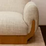 Sofas for hospitalities & contracts - COPACABANA Armchair upholstered COM Option - Natural Oak Base - DUISTT