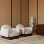 Sofas for hospitalities & contracts - COPACABANA Armchair upholstered COM Option - Natural Oak Base - DUISTT