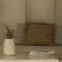 Fabric cushions - Hand woven natural raffia cushion - DESIGN TRIP