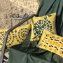 Cushions - Embroidered Cushion Yoka Mangue 45 X 45 - MAISON VIVARAISE - SDE VIVARAISE WINKLER