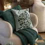 Cushions - Embroidered Cushion Yoka Ciel 45 X 45 - MAISON VIVARAISE - SDE VIVARAISE WINKLER
