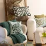 Cushions - Embroidered Cushion Yoka Ciel 45 X 45 - MAISON VIVARAISE - SDE VIVARAISE WINKLER