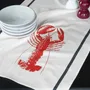 Dish towels - Tea towel Homard Blanc/Rouge 50 X 70 - LA CERISE SUR LE GATEAU