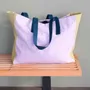 Sacs et cabas - Sac cabas Tricolo Lilas ananas 38 x 46 x 18 - LA CERISE SUR LE GATEAU