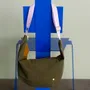 Bags and totes - Half-moon bag Tricolo Kale Nuts 53 X 28 X 12 - LA CERISE SUR LE GATEAU