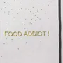 Torchons - Torchon Food Addict Or Blanc 50 x 70 - LA CERISE SUR LE GATEAU