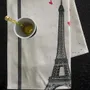 Torchons - Torchon Eiffel Coeurs Blanc 50 x 70 - LA CERISE SUR LE GATEAU