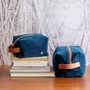 Clutches - Loen cube toiletry bag Océan L 14 X 22 X 11 - LA CERISE SUR LE GATEAU