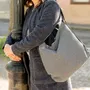 Sacs et cabas - Sac nomade Basile Caviar 38 x 40 - LA CERISE SUR LE GATEAU