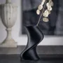 Aménagements pour bureau - Vase imprimé en 3D « BAILE » | Noir - AUURA