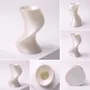 Aménagements pour bureau - Vase imprimé en 3D « BAILE » | Blanc perle - AUURA