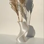 Aménagements pour bureau - Vase imprimé en 3D « BAILE » | Blanc perle - AUURA