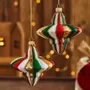 Other Christmas decorations - Glass Christmas baubles in a spinning top shape - DAGMARA MY CHRISTMAS
