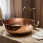 Lavabos - Vasque à Poser Artisanale en Cuivre Martelé – Plusieurs Dimensions - BELS & PEARL