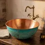 Lavabos - Vasque à Poser Artisanale en Cuivre Martelé – Plusieurs Dimensions - BELS & PEARL