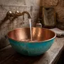 Lavabos - Vasque à Poser Artisanale en Cuivre Martelé – Plusieurs Dimensions - BELS & PEARL