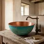 Lavabos - Vasque à Poser Artisanale en Cuivre Martelé – Plusieurs Dimensions - BELS & PEARL