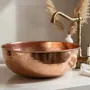 Lavabos - Vasque à Poser Artisanale en Cuivre Martelé – Plusieurs Dimensions - BELS & PEARL