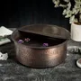 Spas - Vasque de Pédicure et Bain de Pieds en Cuivre Martelé avec Repose-Pied - BELS & PEARL
