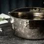 Spas - Vasque de Pédicure et Bain de Pieds en Cuivre Martelé avec Repose-Pied - BELS & PEARL