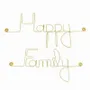 Autres décorations murales - Décoration Murale en Fil de Laiton Doré pour le mur "Happy Family" - BIJOUX DE MUR