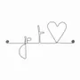 Gifts - Wire Wall Decor - Love message: I love you - BIJOUX DE MUR
