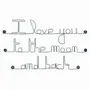 Decorative objects - Wall Decor - " I love you to the moon and back ” - Love Quote - BIJOUX DE MUR