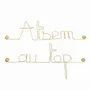 Cadeaux - Cadeau de fin d'année scolaire "ATSEM au top" - Décoration Laiton - BIJOUX DE MUR