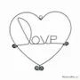 Other wall decoration - Valentine's Day "Love" heart frame - to pin - BIJOUX DE MUR