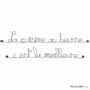 Other wall decoration - Quote in wire "Cooking with butter is..." - BIJOUX DE MUR