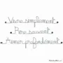 Other wall decoration - Wire quote "Live, laugh, love" - BIJOUX DE MUR