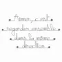 Other wall decoration - Love Wall Quote for Couple - BIJOUX DE MUR