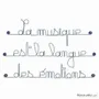 Autres décorations murales - Citation murale sur la Musique - BIJOUX DE MUR