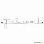 Other wall decoration - Wire Decor for Teen Bedroom "I'm pissed off!" - BIJOUX DE MUR