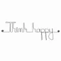 Children's decorative items - Think happy metal decoration - to pin - BIJOUX DE MUR