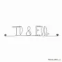 Other wall decoration - He & She wire wall decoration - Valentine's Day - BIJOUX DE MUR