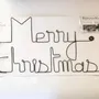 Autres décorations de Noël - Déco Noel en fil de fer : " Merry christmas " - BIJOUX DE MUR