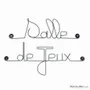 Objets déco enfant - Décoration Murale de porte en métal " Salle de jeux " - BIJOUX DE MUR