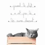 Autres décorations murales - Décoration Murale Citation en métal Chat - BIJOUX DE MUR