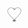 Children's bedrooms - Trio of Variegated Hearts wire wall decoration - BIJOUX DE MUR