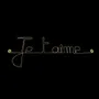Autres décorations murales - Décoration murale en fil de Laiton Doré " Je t'aime " - BIJOUX DE MUR
