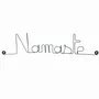 Other wall decoration - Yoga wall decoration in wire "Namaste" to pin - BIJOUX DE MUR
