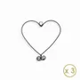 Other wall decoration - Wire shape "Trio Small Hearts" (set of 3) - BIJOUX DE MUR